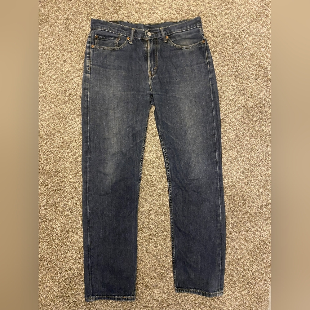 Levi Strauss 514 ‘2015’ Men’s W34 L34 Relaxed Fit 100% Cotton Blue Denim Pants